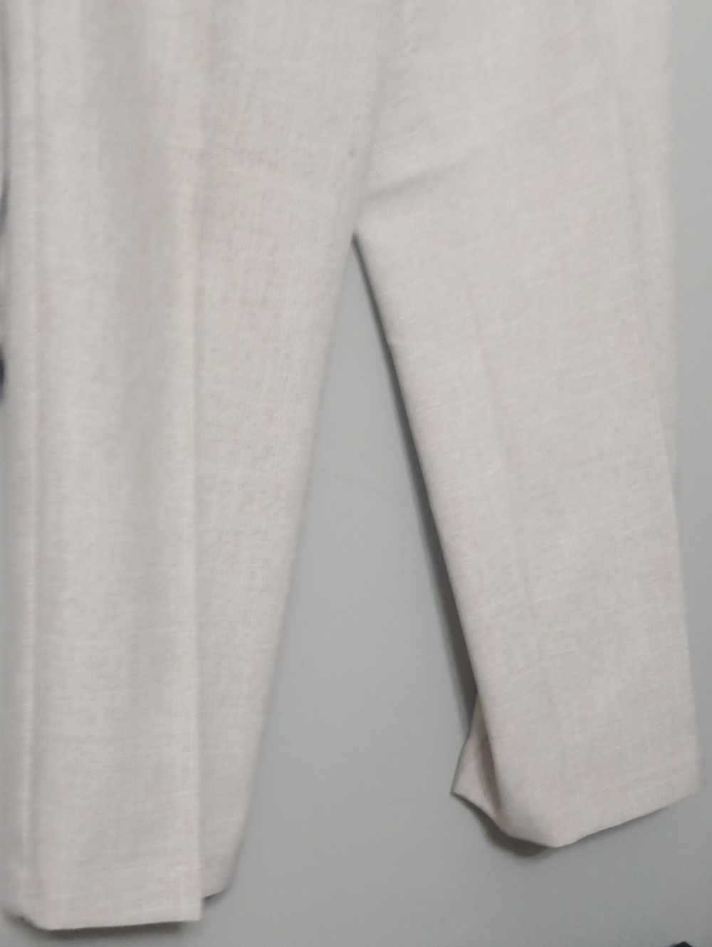 Isabella Women's Light Beige Pantsuit - Classic Blazer & Trousers - Picture 4 of 8